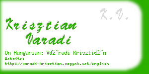 krisztian varadi business card